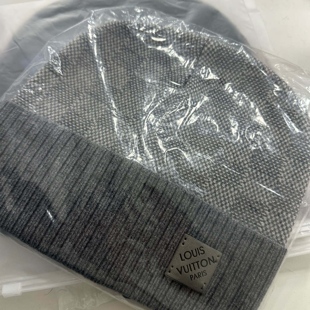 Louis Vuitton Charcoal Knit Beanie